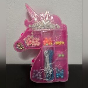 Multicolor Pony Beads Unicorn Beads And Bracelet Clear And Blue String